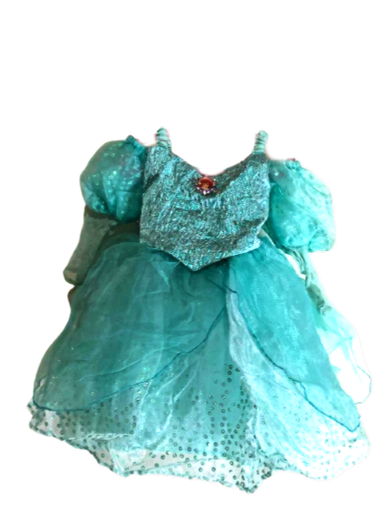 vestido princesa azul